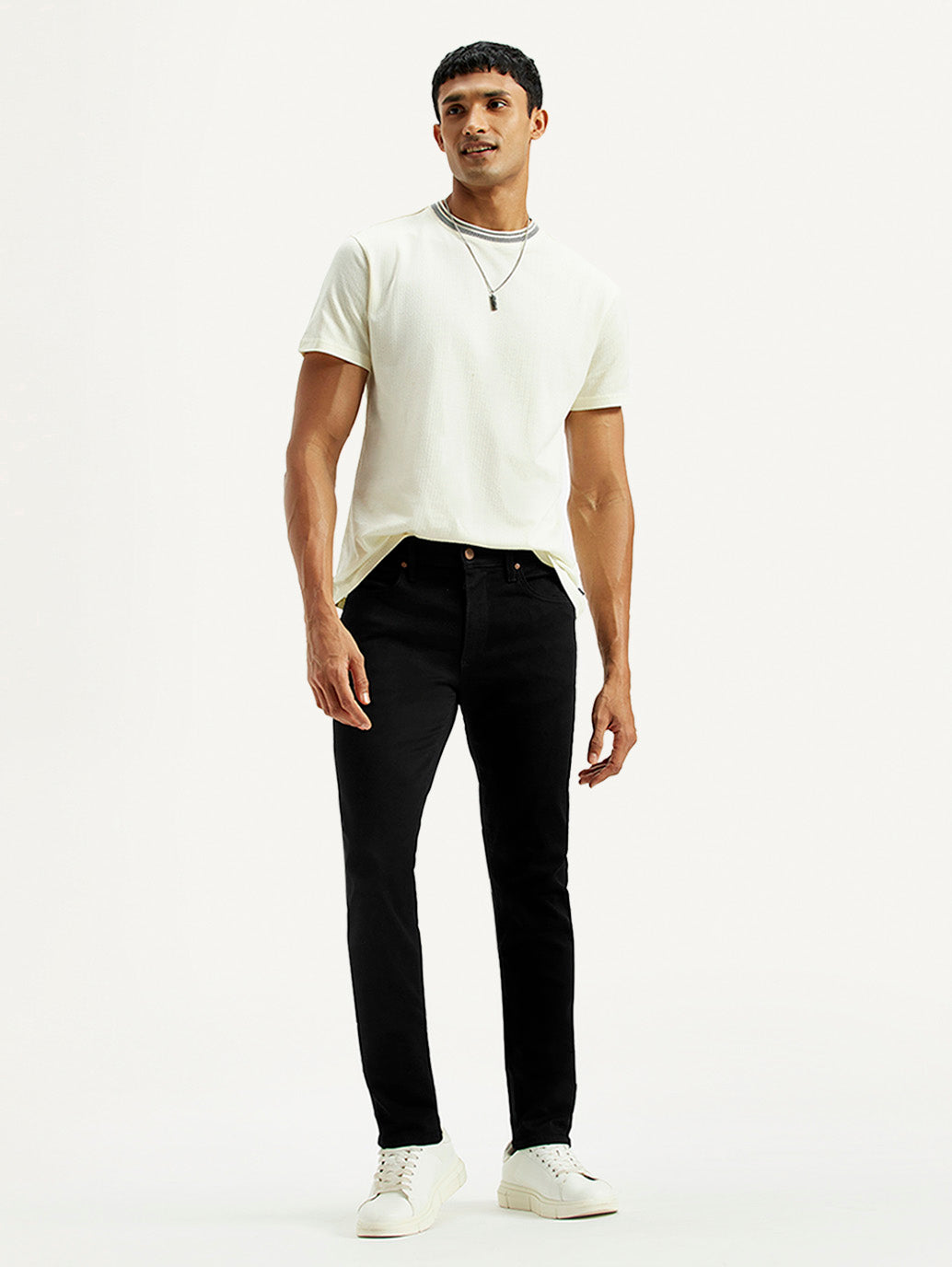 Men's Redloop 511 Dark Indigo Slim Fit Mid Rise Jeans - Elevated View