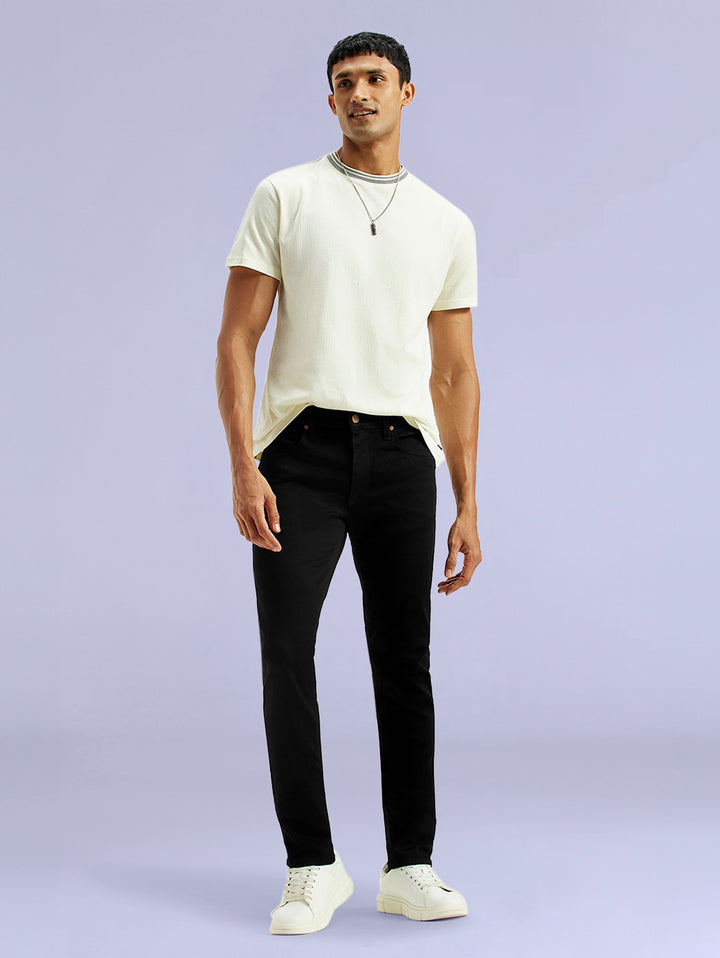 Men's Redloop 511 Black Slim Fit Mid Rise Jeans