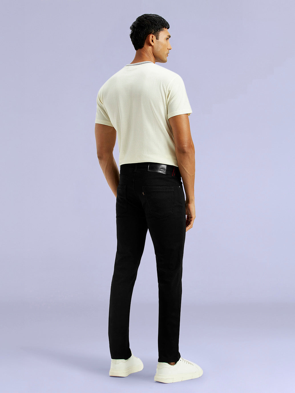 Men's Redloop 511 Black Slim Fit Mid Rise Jeans - f75075c2-fac8-4c16-b5c7-9d4bf5307742 View
