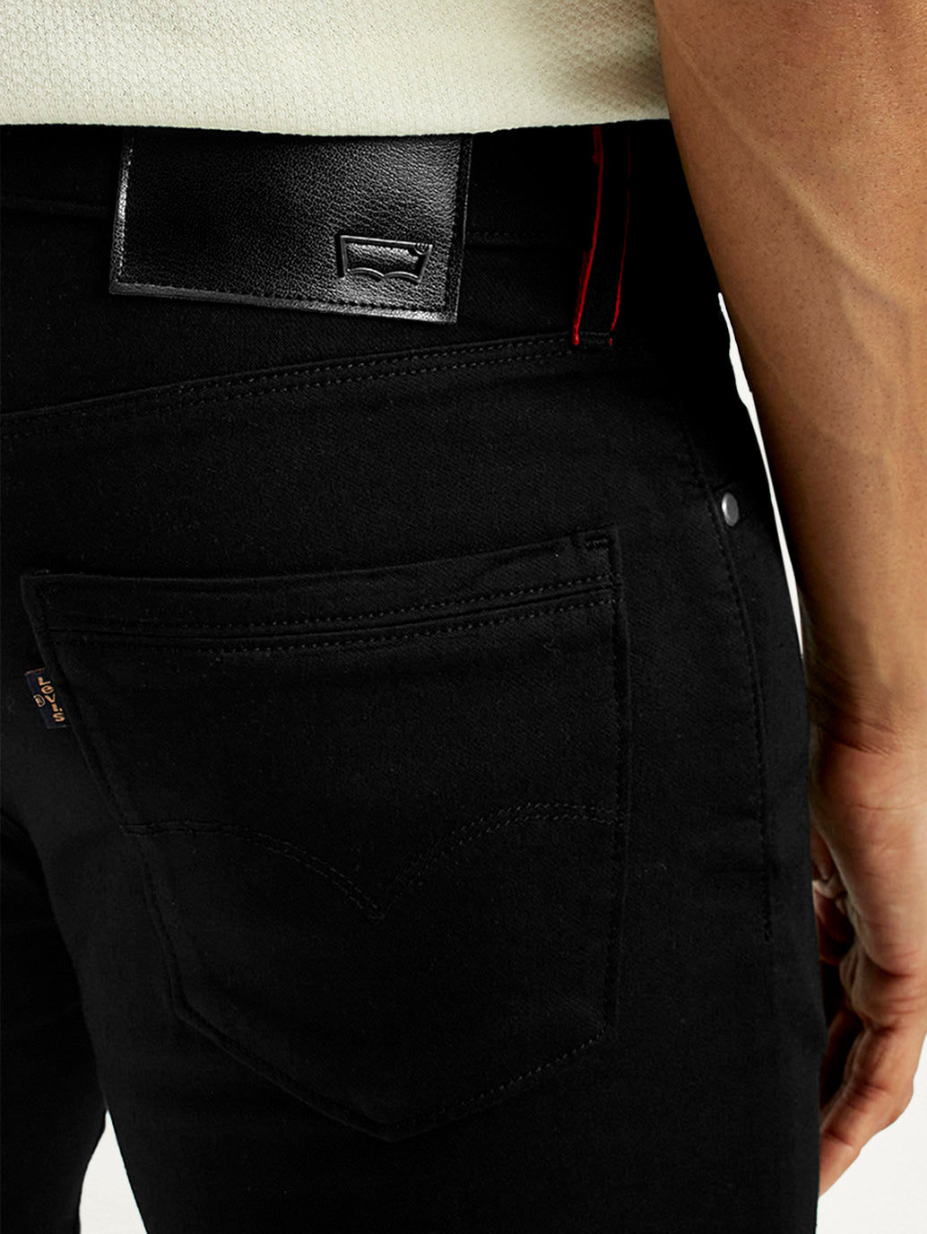 Men's Redloop 511 Dark Indigo Slim Fit Mid Rise Jeans - Detail View