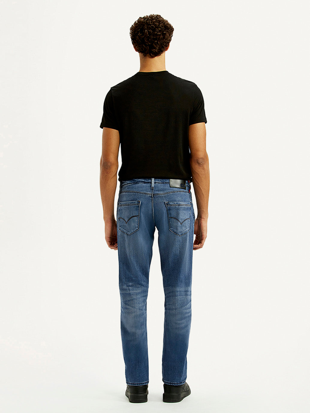 Men's Redloop 511 Blue Slim Fit Mid Rise Jeans - Back View