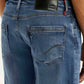 Men's Redloop 511 Blue Slim Fit Mid Rise Jeans - Detail View