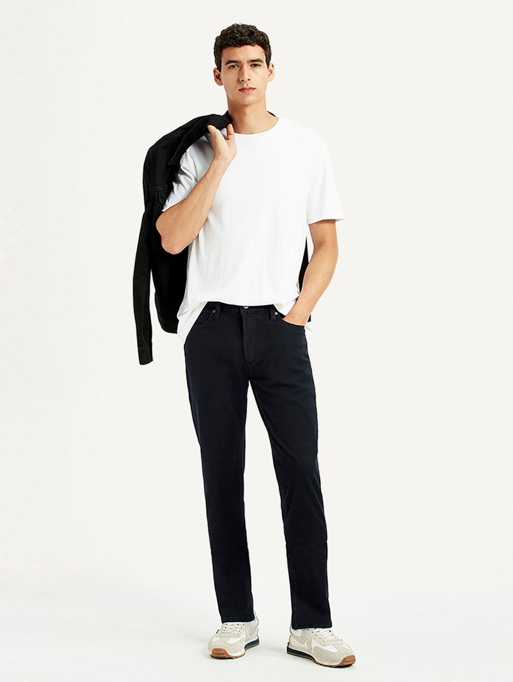 Men's 511 Black Slim Fit Mid Rise Jeans