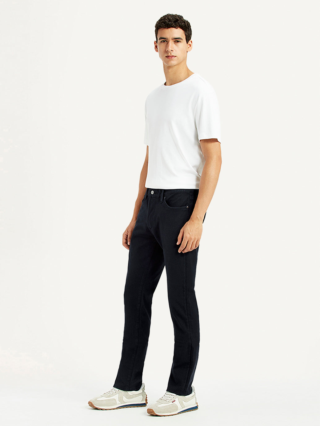 Men's 511 Black Slim Fit Mid Rise Jeans - Side View