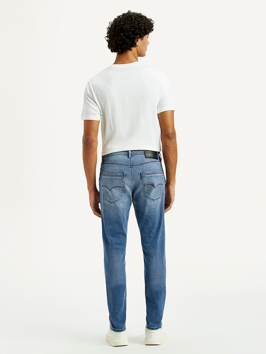 Men's Redloop 512 Indigo Slim Tapered Fit Mid Rise Jeans - Back View