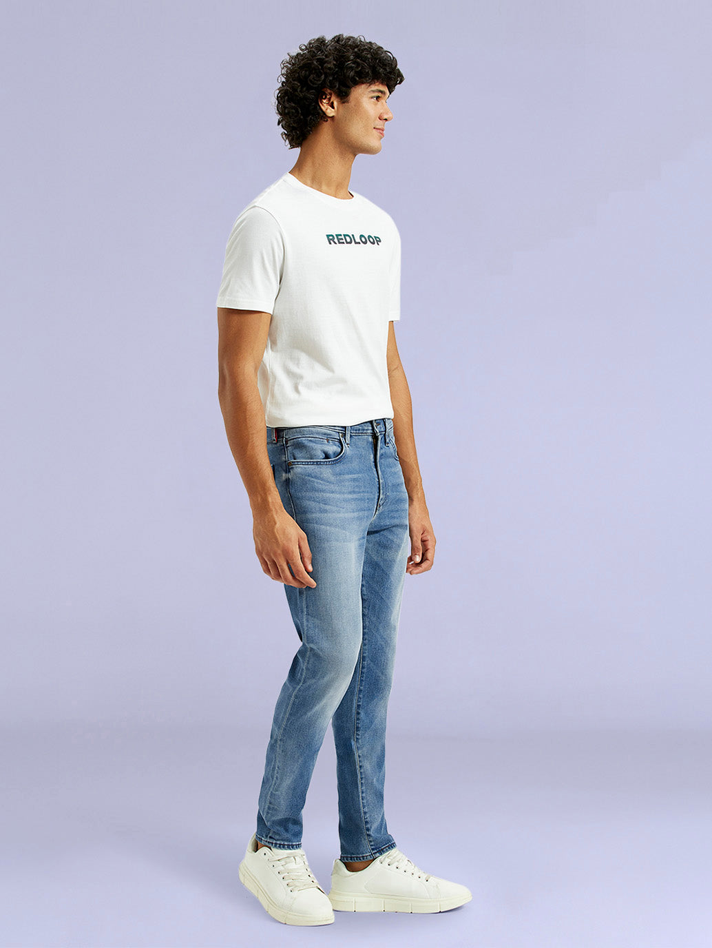 Men's Redloop 512 Indigo Slim Tapered Fit Mid Rise Jeans - 188086a6-1fa8-411d-8ad1-67929be930ab View