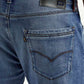 Men's Redloop 512 Dark Indigo Slim Tapered Fit Mid Rise Jeans - Detail View