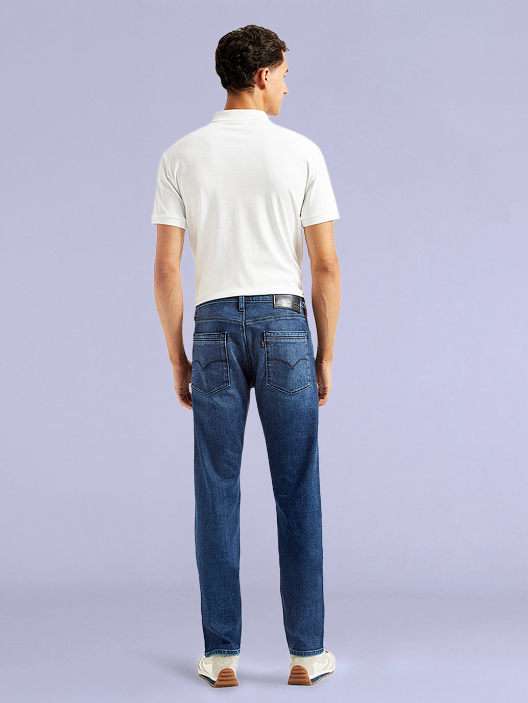 Men's Redloop 513 Slim Straight Fit Mid Rise Jeans - Back View
