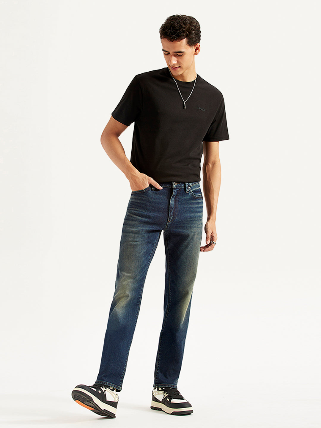 Men's Redloop 513 Slim Straight Fit Mid Rise Jeans