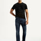 Men's Redloop 513 Dark Indigo Slim Straight Fit Mid Rise Jeans - Styleshot View