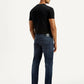 Men's Redloop 513 Dark Indigo Slim Straight Fit Mid Rise Jeans - Back View