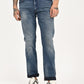 Men's Redloop 513 Blue Slim Straight Fit Mid Rise Jeans - front View