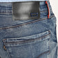 Men's Redloop 513 Blue Slim Straight Fit Mid Rise Jeans - 20 View