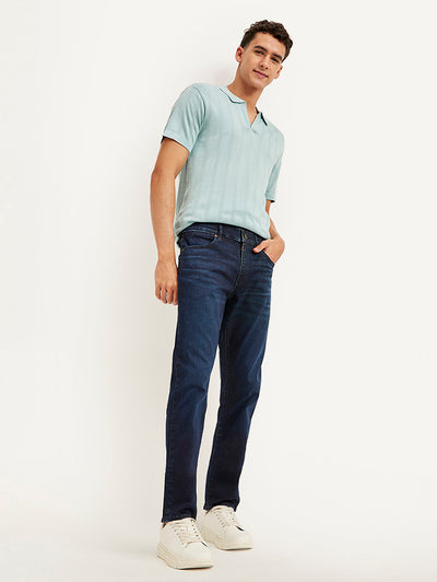 levi's Men's Redloop 511 Navy Blue Slim Fit Mid Rise Jeans-picture-40