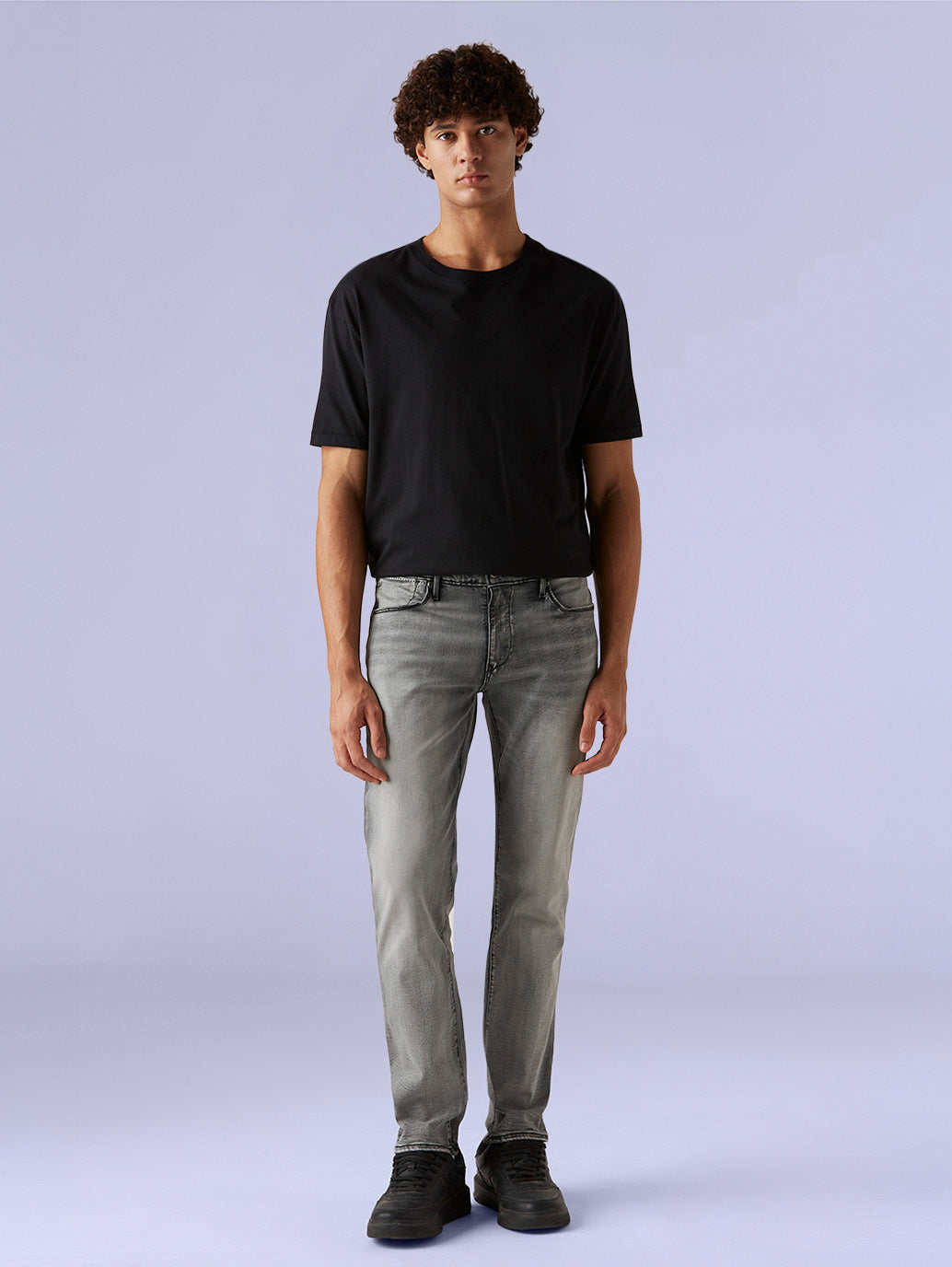 Men's Redloop 511 Grey Slim Fit Innovation Stretch Jeans - Front View