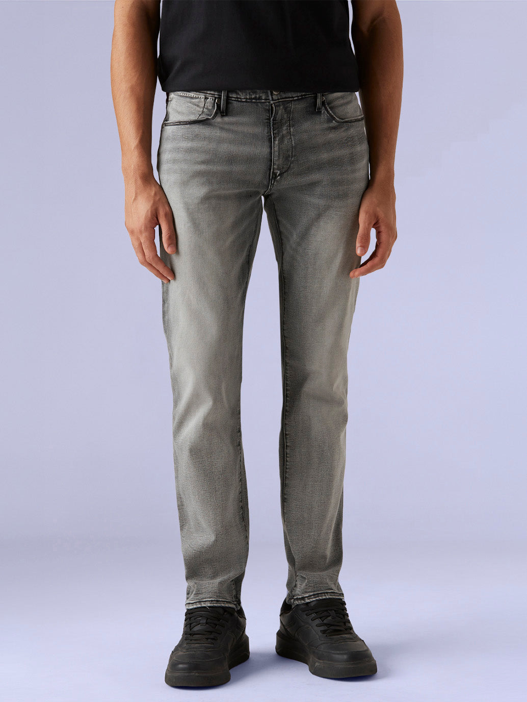Men's Redloop 511 Grey Slim Fit Innovation Stretch Jeans - Front View