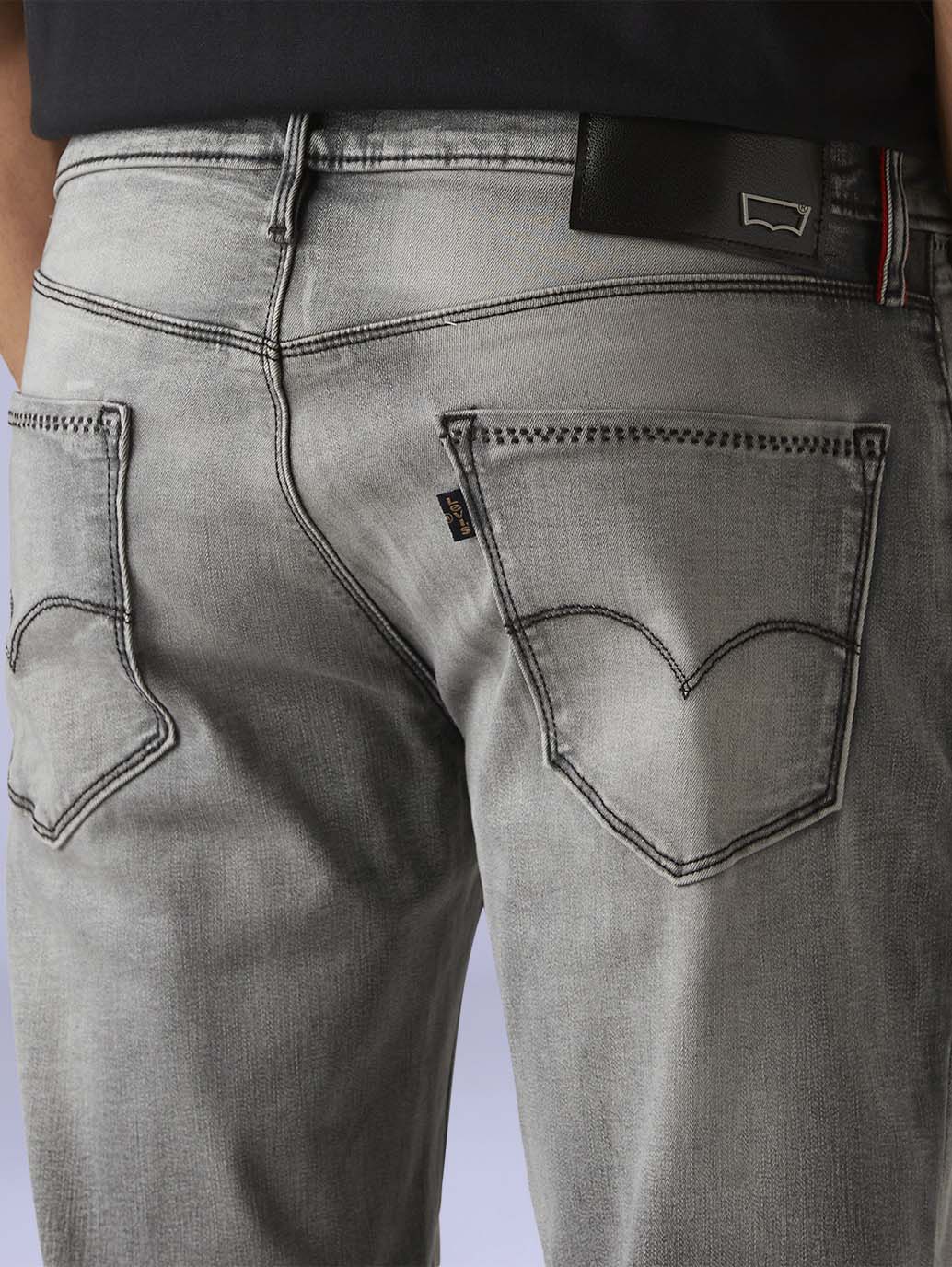 Men's Redloop 511 Grey Slim Fit Innovation Stretch Jeans - Detail View