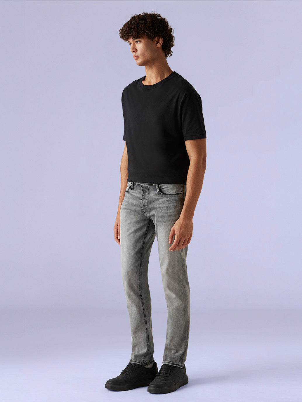 Men's Redloop 511 Grey Slim Fit Innovation Stretch Jeans - Side View