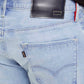 Men's Redloop 511 Light Blue Slim Fit Mid Rise Jeans - Detail View