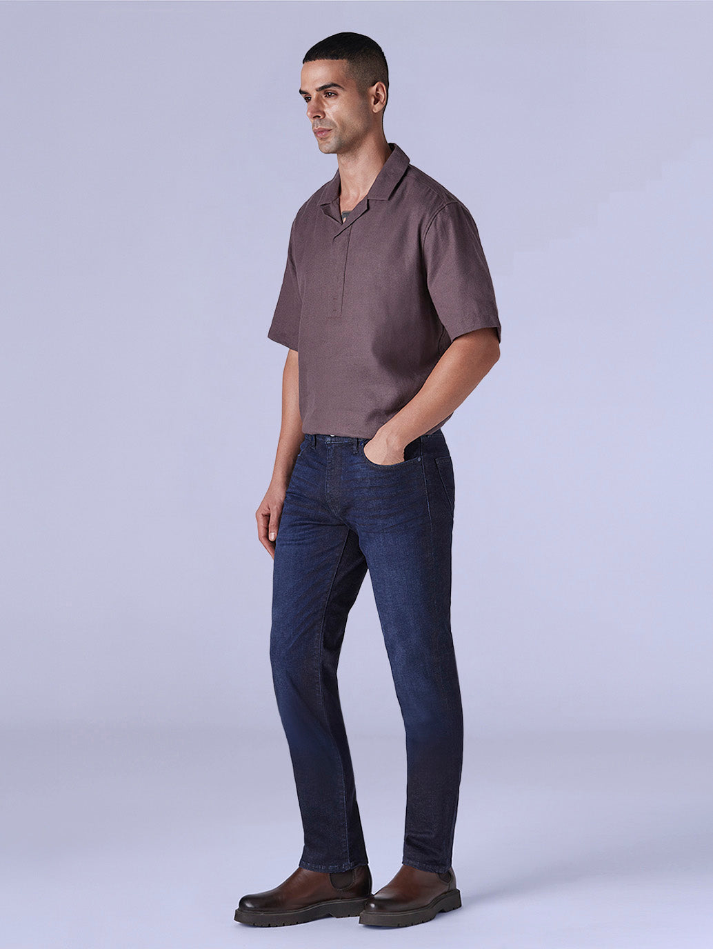 Men's 511 Indigo Slim Fit Mid Rise Redloop Jeans - Side View