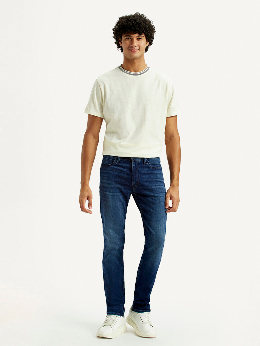 Men's Redloop 511 Indigo Slim Fit Mid Rise Jeans - Front View