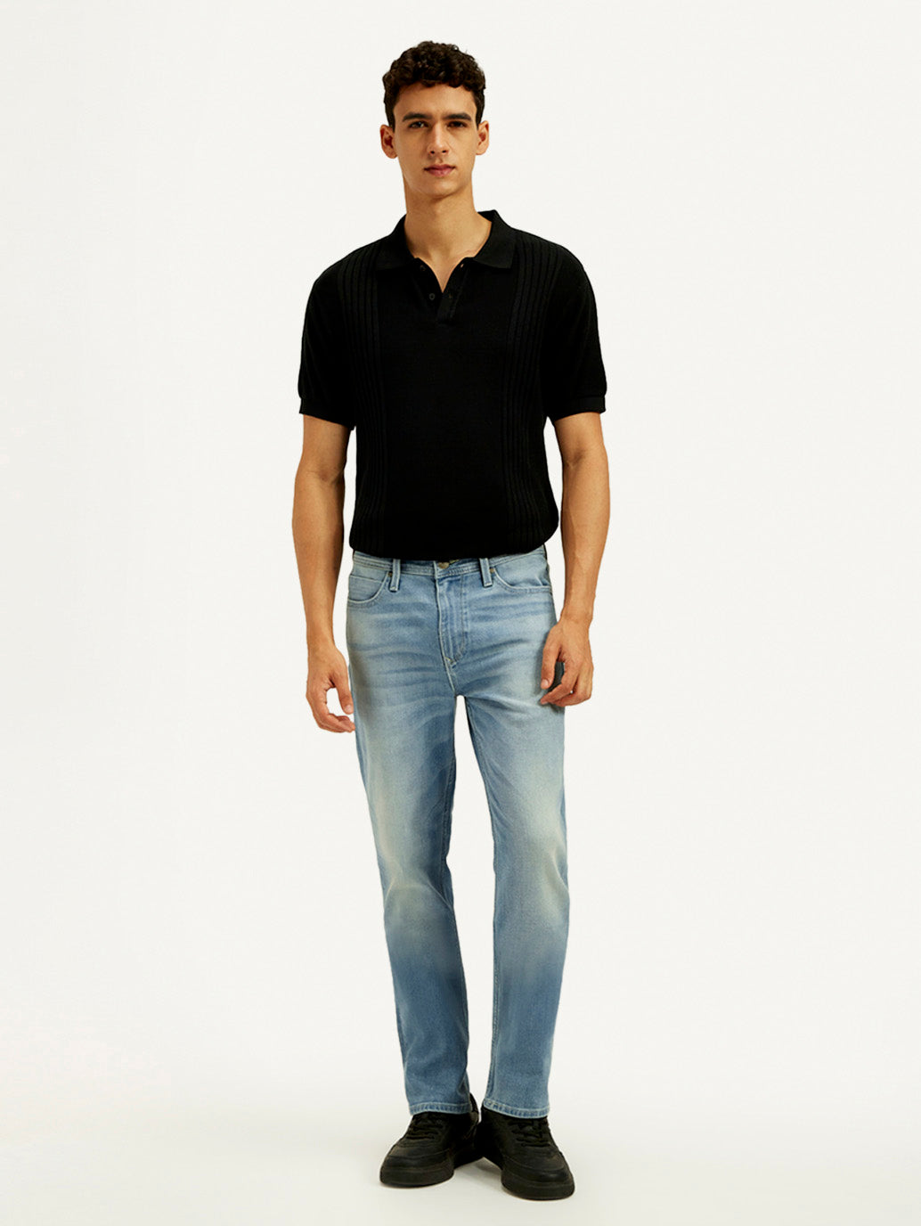 Men's Redloop 511 Light Indigo Slim Fit Mid Rise Jeans - Front View