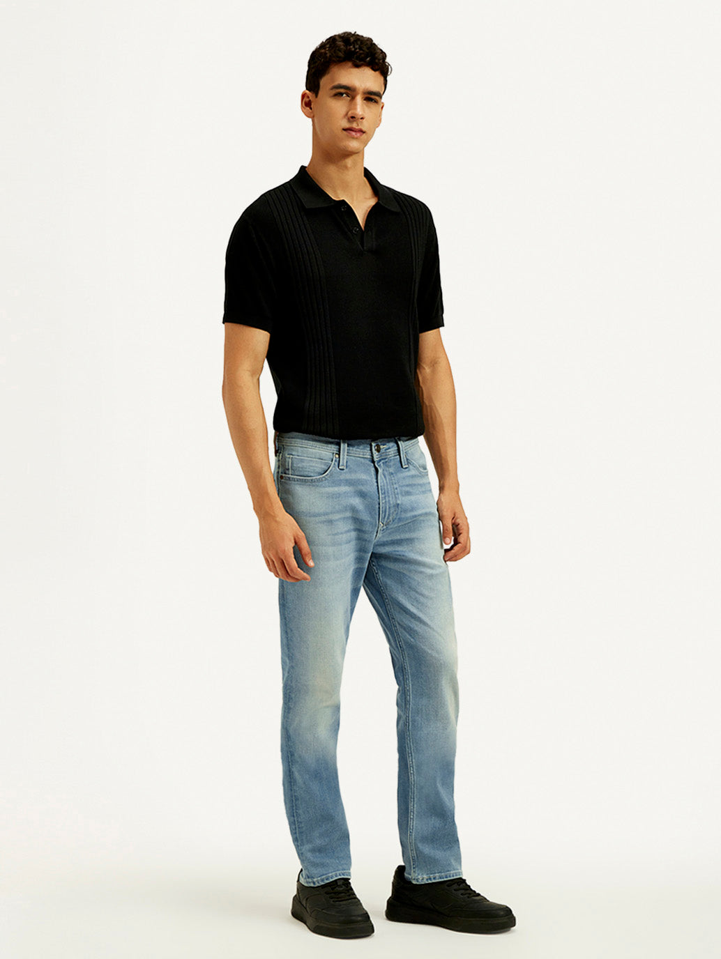 Men's Redloop 511 Light Indigo Slim Fit Mid Rise Jeans - Side View