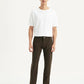 Men's Brown Tapered Fit Chinos - Front View