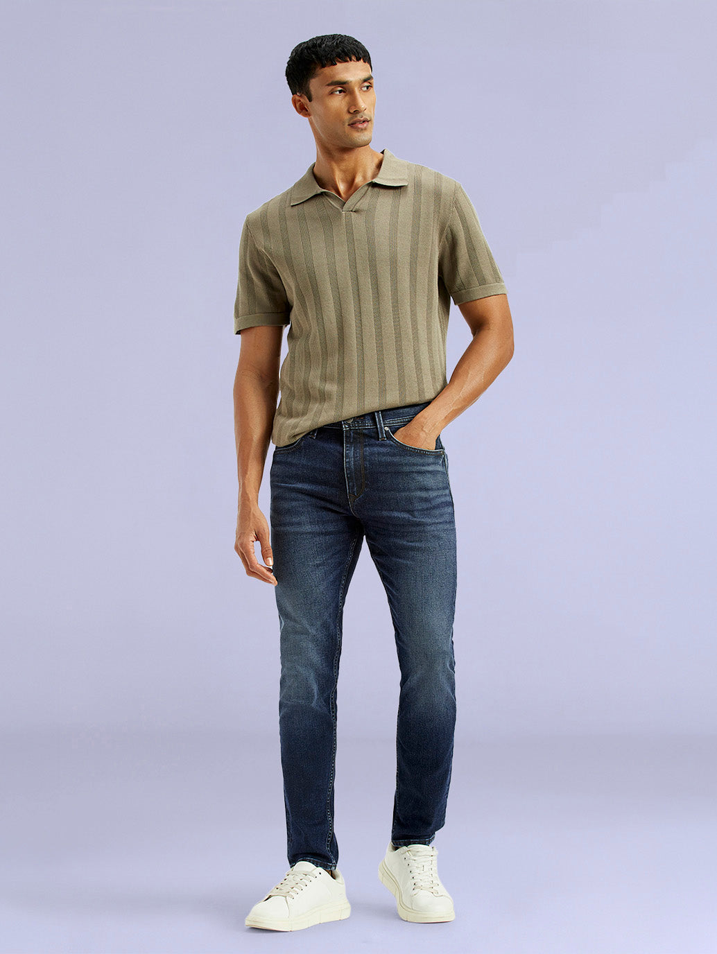 Men's Redloop 512 Dark Indigo Slim Tapered Fit Mid Rise Jeans - ba4c88cd-3990-4c0d-9c2d-4d0f8adfe5df View