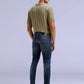 Men's Redloop 512 Dark Indigo Slim Tapered Fit Mid Rise Jeans - Back View