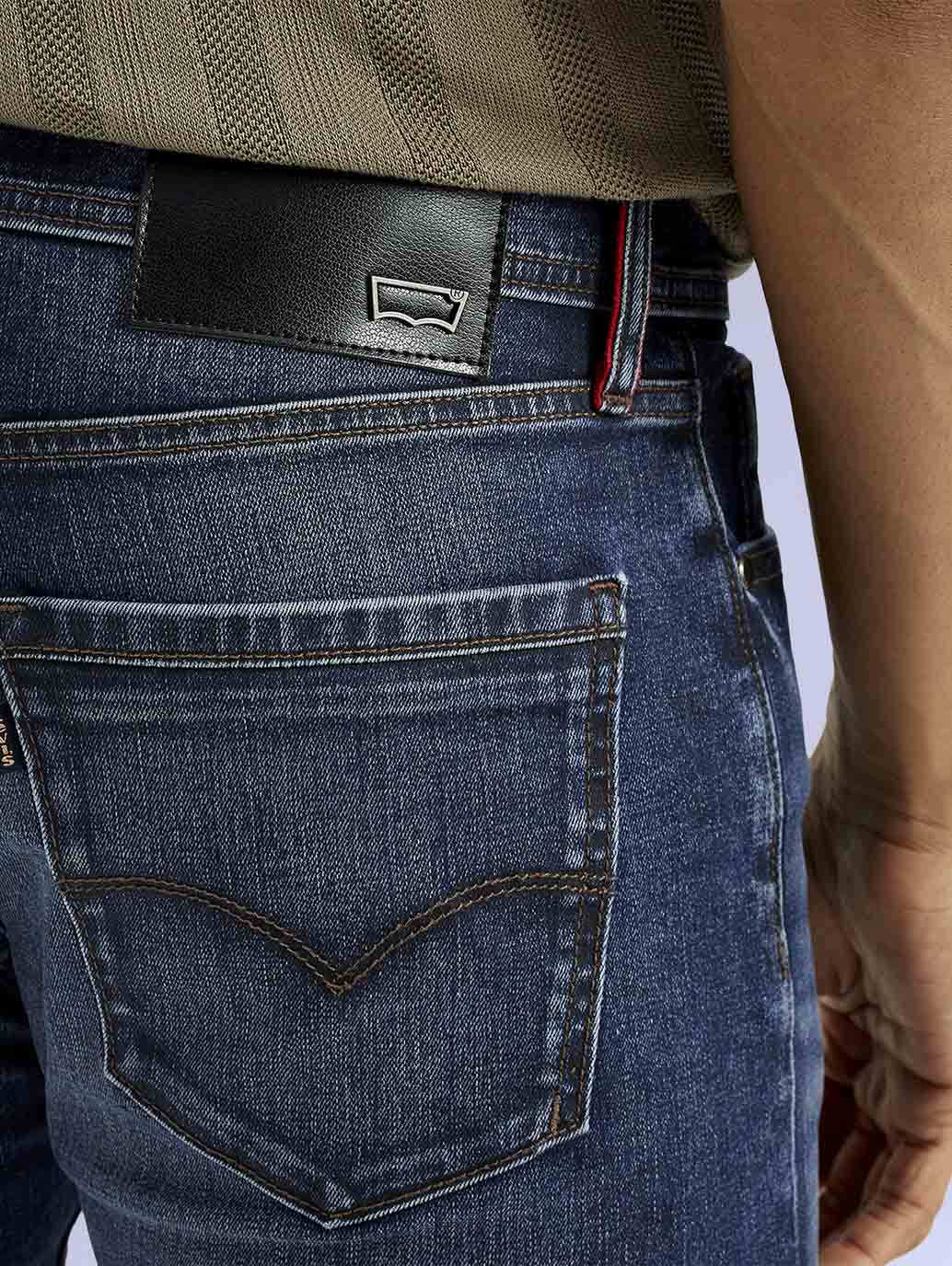 Men's Redloop 512 Dark Indigo Slim Tapered Fit Mid Rise Jeans - 2e5dc8e3-c8bb-4070-a2b3-49f0a20dc7f9 View