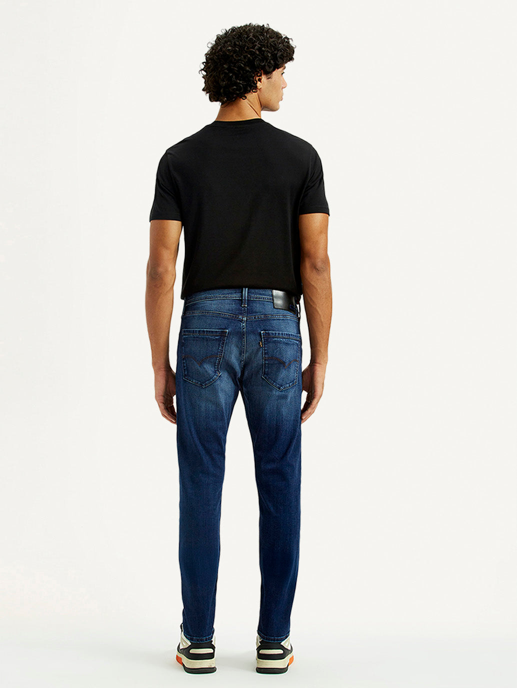Men's Redloop 512 Indigo Slim Tapered Fit Mid Rise Jeans - Back View