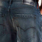 Men's Redloop 541 Blue Athletic Tapered Fit Mid Rise Jeans - Detail View