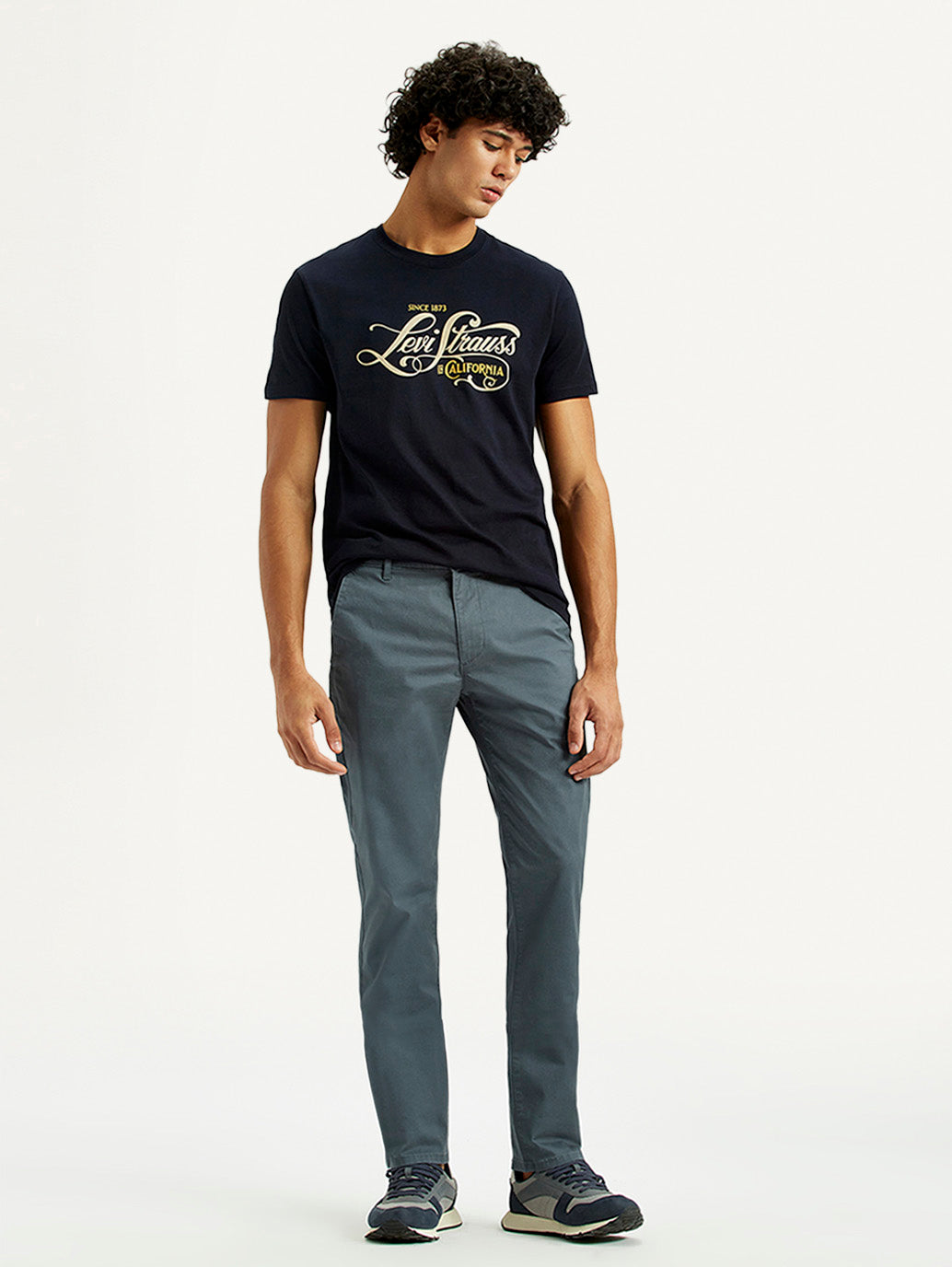 Men's 511 Blue Slim Fit Mid Rise Chinos