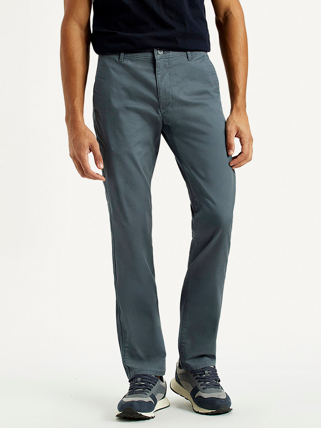 Men's 511 Blue Slim Fit Mid Rise Chinos - Front View