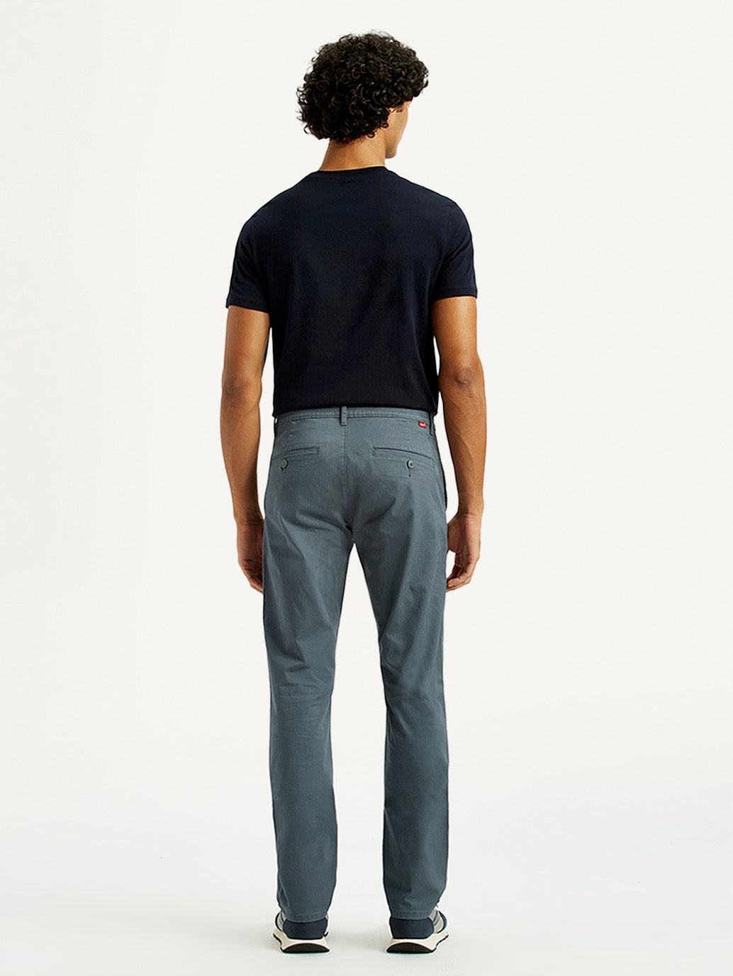 Men's 511 Blue Slim Fit Mid Rise Chinos - Back View