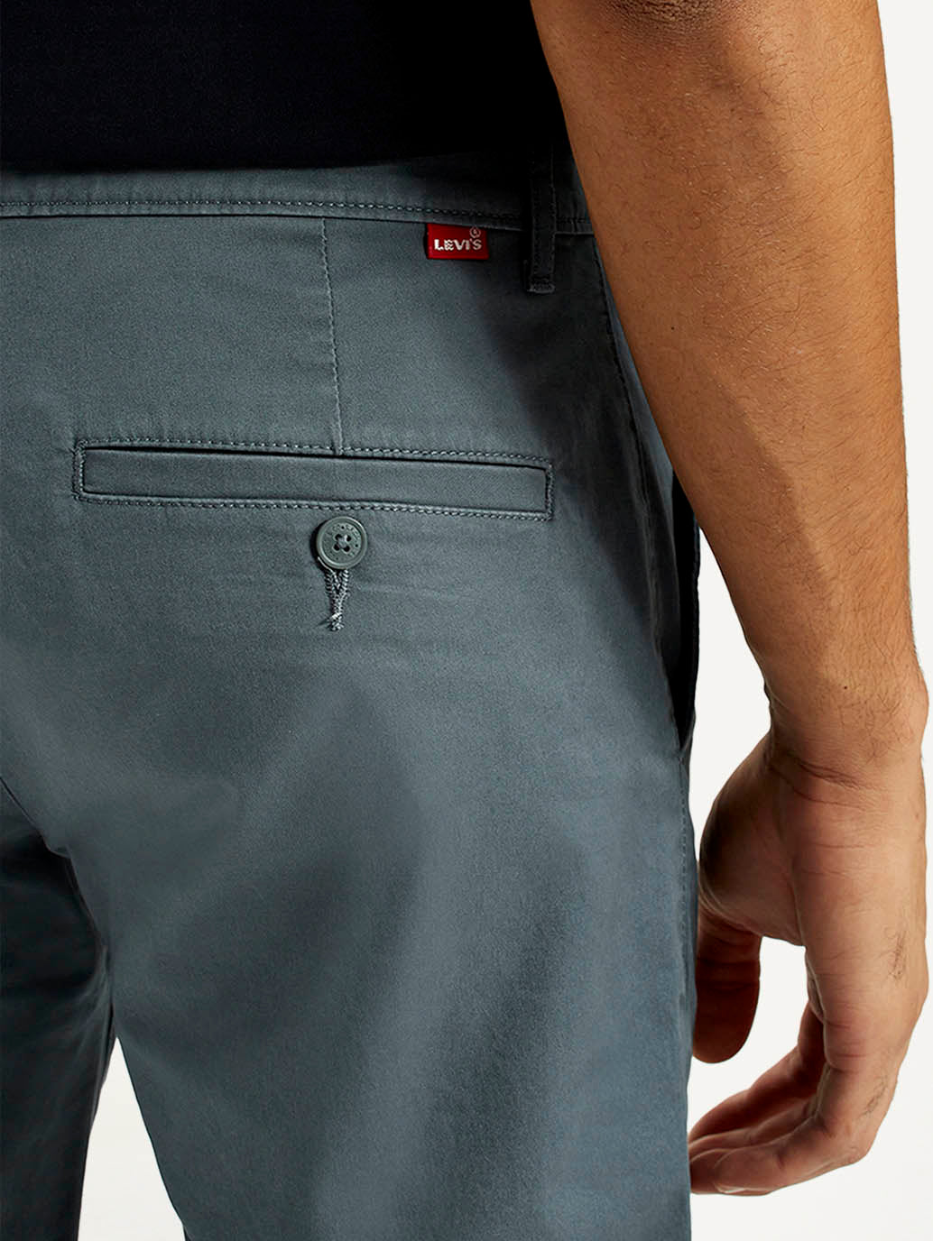 Men's 511 Blue Slim Fit Mid Rise Chinos - Detail View