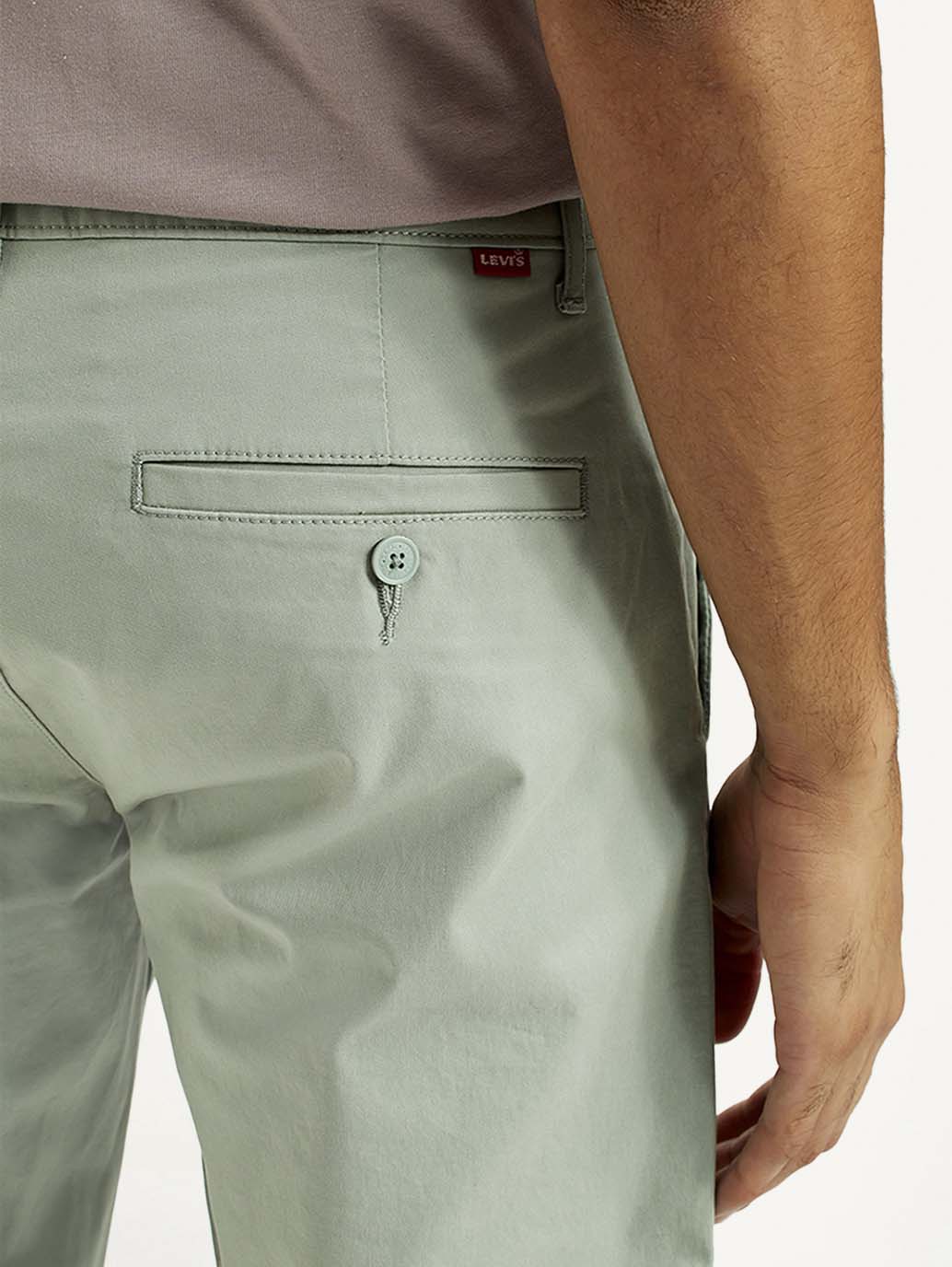 Men's 511 Green Slim Fit Mid Rise Chinos - Detail View