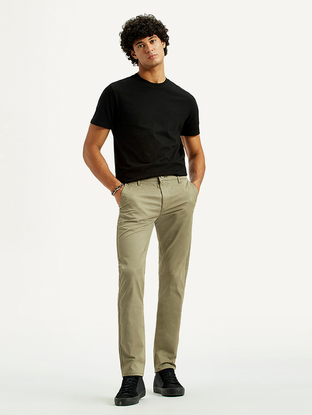 Men's 511 Green Slim Fit Mid Rise Chinos - Styleshot View