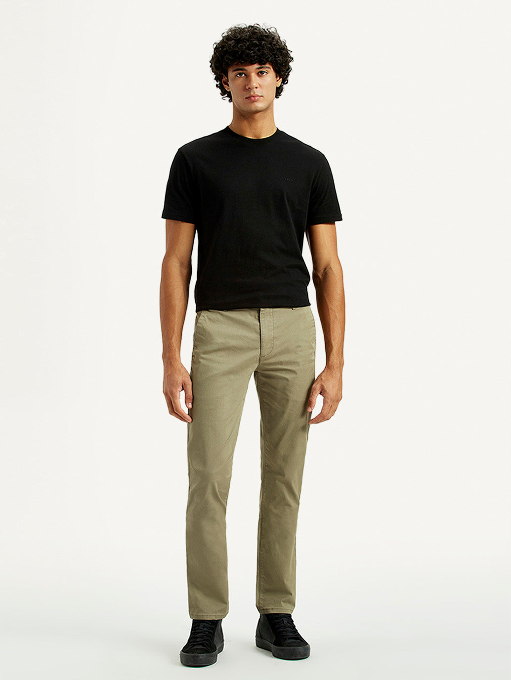 Men's 511 Green Slim Fit Mid Rise Chinos - Front View