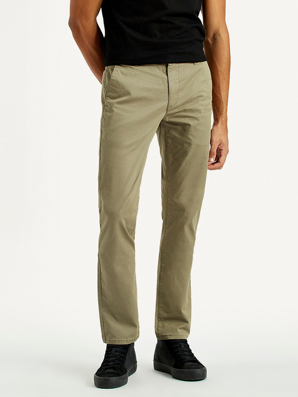 Men's 511 Green Slim Fit Mid Rise Chinos - Front View