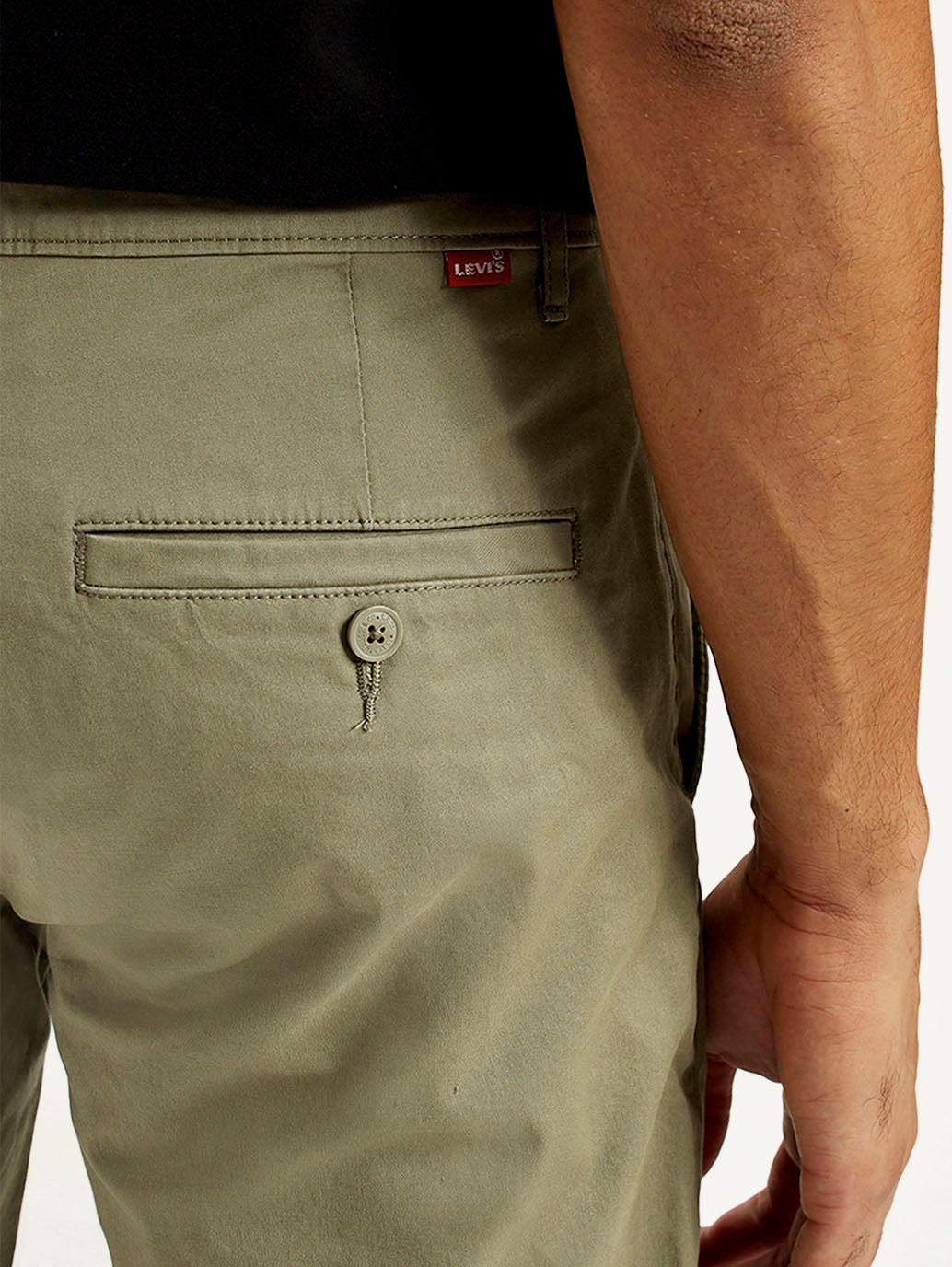 Men's 511 Green Slim Fit Mid Rise Chinos - Detail View
