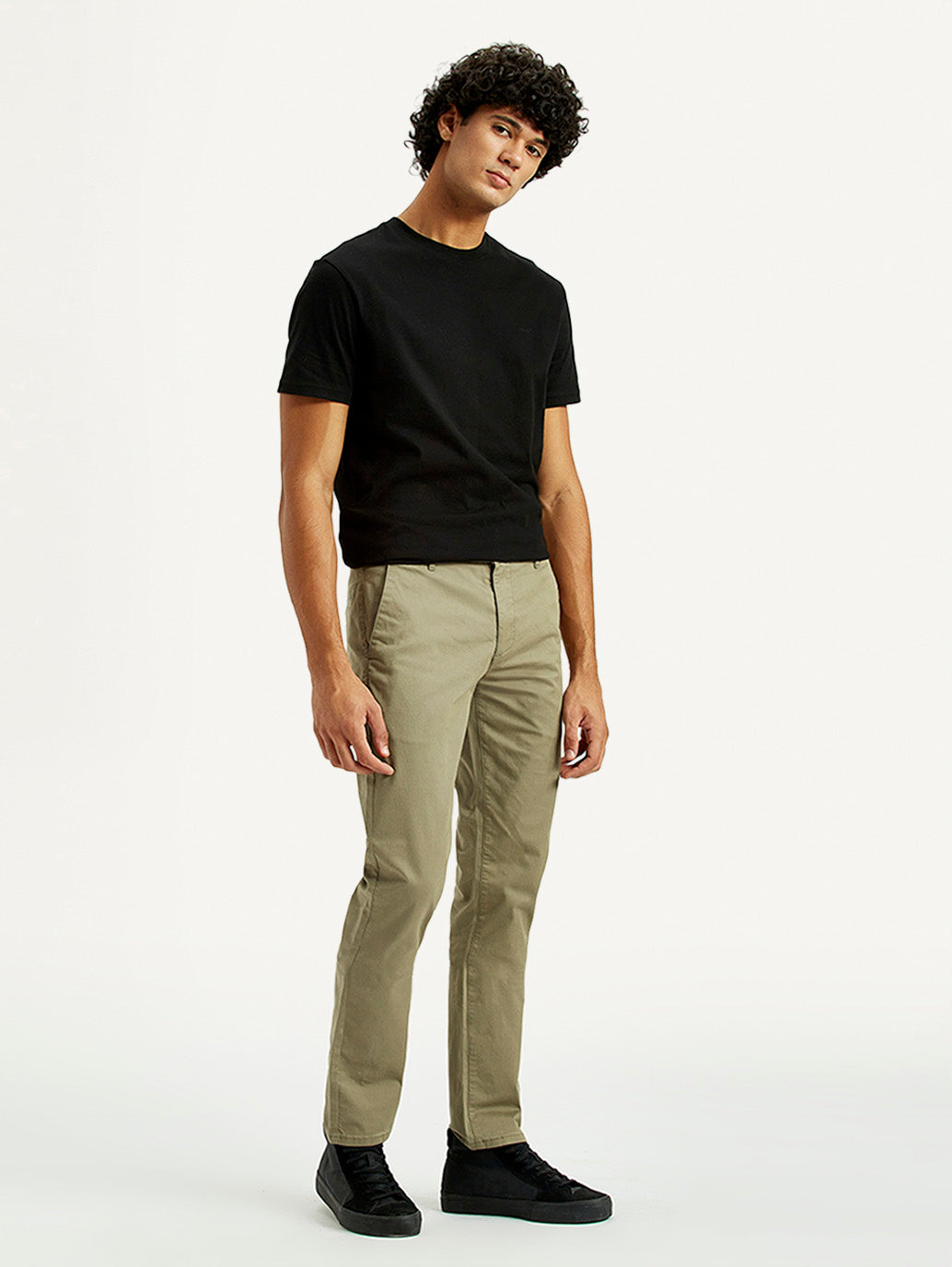 Men's 511 Green Slim Fit Mid Rise Chinos - Side View