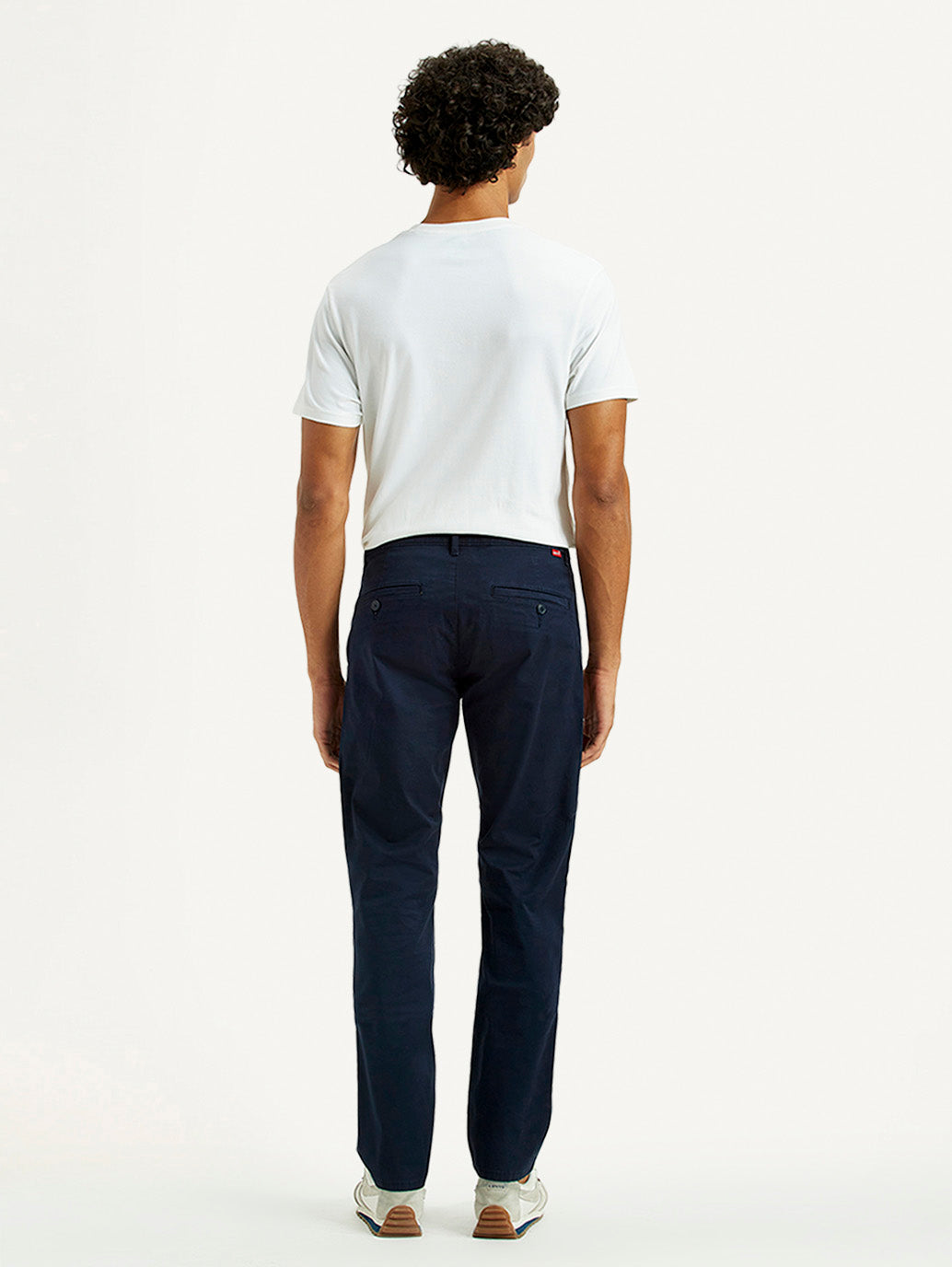 Men's 511 Dark Blue Slim Fit Mid Rise Chinos - Back View