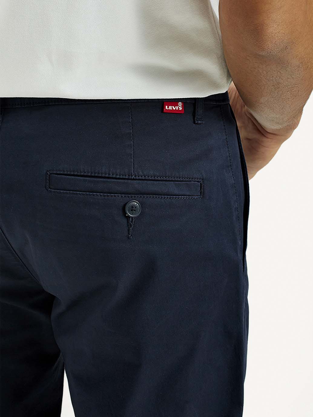 Men's 511 Dark Blue Slim Fit Mid Rise Chinos - Detail View