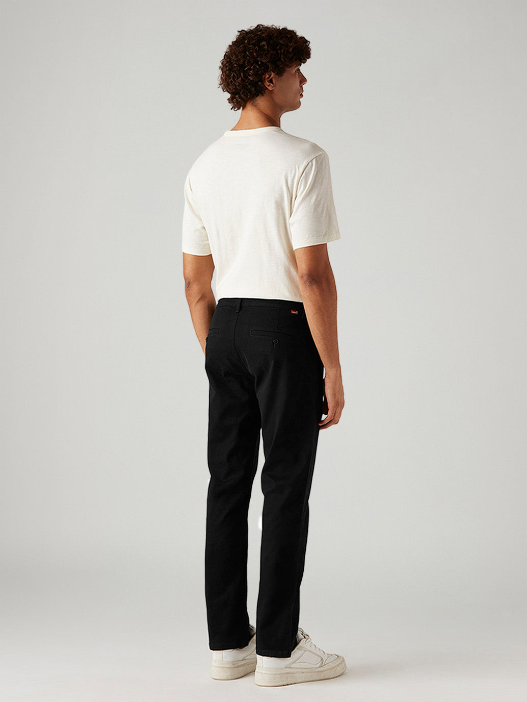 Men's 511 Black Slim Fit Mid Rise Chinos - Back View