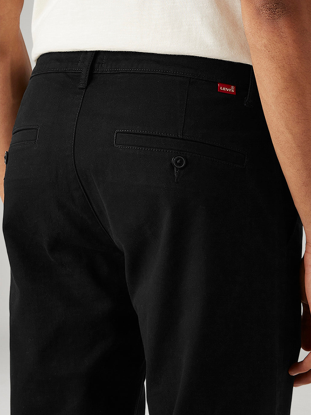 Men's 511 Black Slim Fit Mid Rise Chinos - Detail View