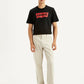 Men's Beige Relaxed Fit Chinos - Front View