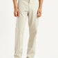 Men's Beige Relaxed Fit Chinos - Front View