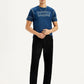 Men's Black Relaxed Fit Chinos - Styleshot View
